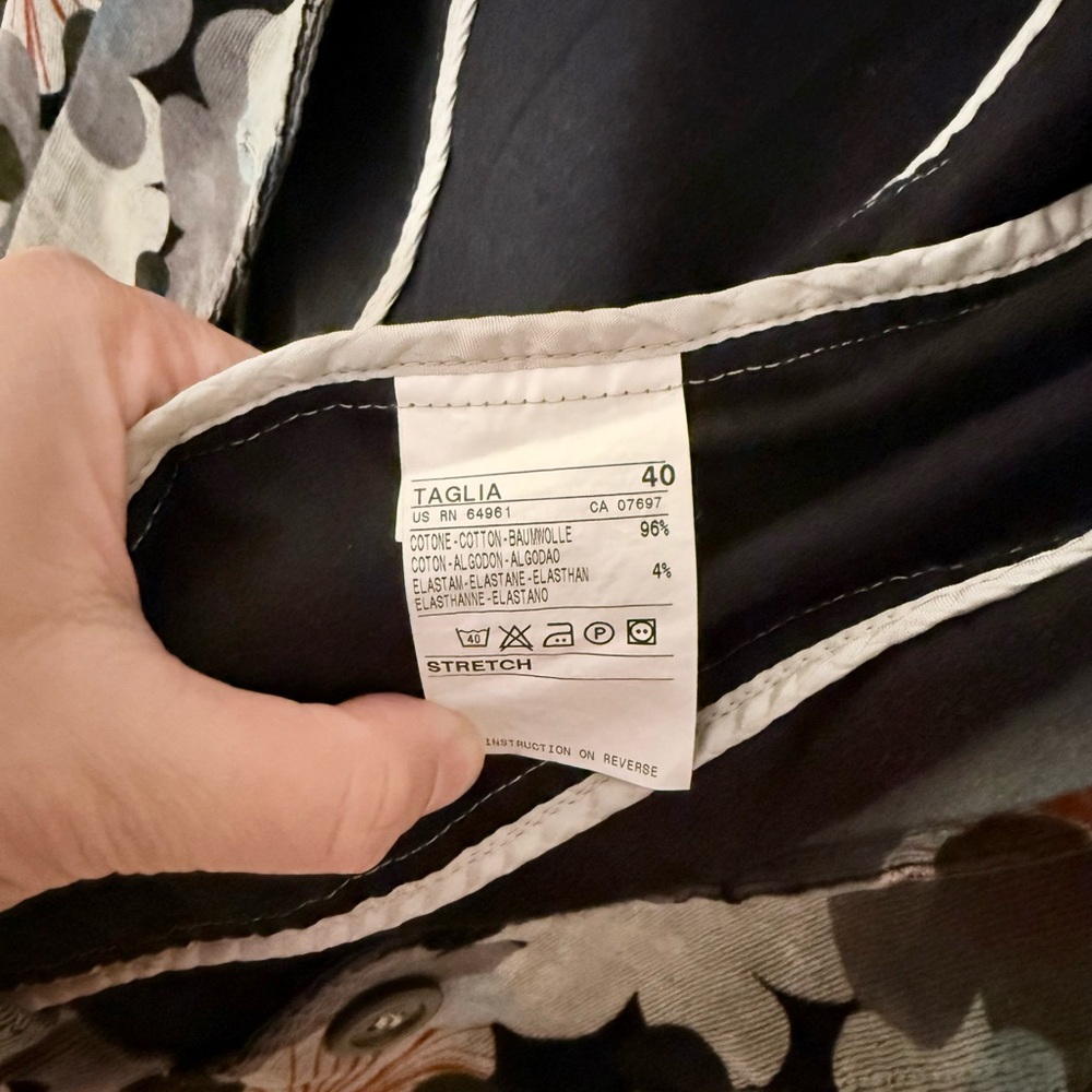 Vintage Sisley Corduroy Floral Jacket (Size IT 40 | US 4) - Picture 7 of 7